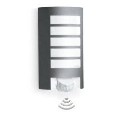 Steinel L 12 S Anthracite Modern Outdoor Wall Light Pir Motion Sensor Aluminium Ip44 - thumbnail 2