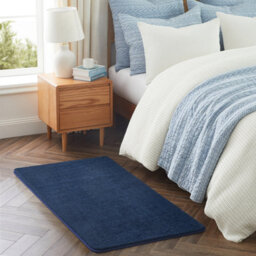 Bedlooms Navy Pashmina Runner 80X150Cm, Soft Thick Piles, Hypoallergenic Hallway Rug And Runner Area Rug - thumbnail 9