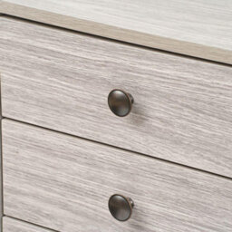 Alva Grey Oak 3 Drawer Bedside Table Chest Nightstand Bedroom Furniture Storage - thumbnail 8