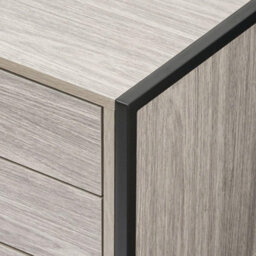 Alva Grey Oak 3 Drawer Bedside Table Chest Nightstand Bedroom Furniture Storage - thumbnail 7