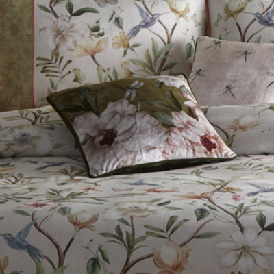 Appletree Fiorella Floral Velvet Filled Cushion - image 1