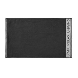 Catherine Lansfield Relax And Unwind Bath Sheet Black - thumbnail 4
