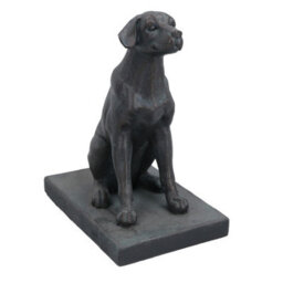 AB Tools Dog Bookends Labrador Ornament Figurine Cast Iron Book Ends Stand Holder - thumbnail 3