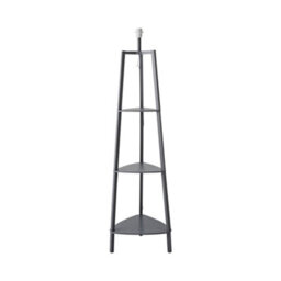 Valuelights Hiru Grey 3 Tier Shelf Floor Lamp Base - thumbnail 7