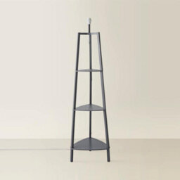 Valuelights Hiru Grey 3 Tier Shelf Floor Lamp Base - thumbnail 2