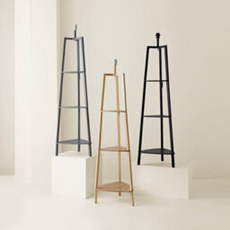 Valuelights Hiru Grey 3 Tier Shelf Floor Lamp Base - thumbnail 6
