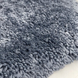 Washable Blue Thick Shaggy Rug, Easy To Clean Rug, Plain Rug, Modern Rug For Living Room, & Dining Room-80Cm X 120Cm - thumbnail 6