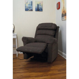 Loops Comfortable Wall Hugging Rise & Recline Arm Chair With Mink Chenille Fabric - thumbnail 3