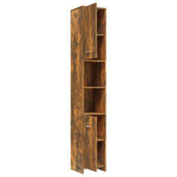 Vidaxl Bathroom Cabinet Smoked Oak 30X30X183.5 Cm Engineered Wood - thumbnail 5