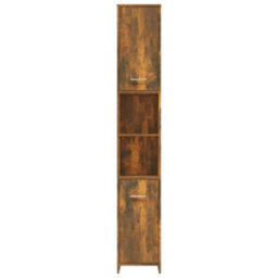 Vidaxl Bathroom Cabinet Smoked Oak 30X30X183.5 Cm Engineered Wood - thumbnail 3