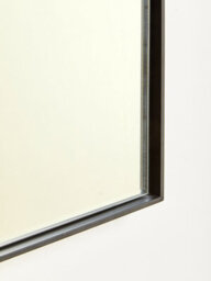 Orsina Contemporary Black Small Square Wall Mirror, Reflective Wall Mirror, Versatile Antique Mirror For Home - thumbnail 5