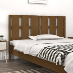 Berkfield Bed Headboard Honey Brown 155.5X4X100 Cm Solid Wood Pine