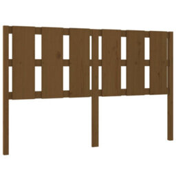 Berkfield Bed Headboard Honey Brown 155.5X4X100 Cm Solid Wood Pine - thumbnail 2