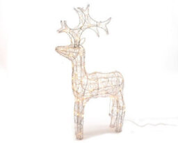 Kaemingk Outdoor Reindeer Christmas Decoration - Warm White - 60Cm