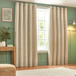 Wylder Grantley Jacquard Room Darkening Eyelet Curtain Pair Natural (W)168Cm X (D)229Cm - thumbnail 5
