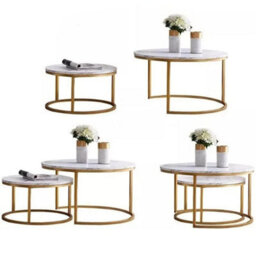 Set Of 2 Round Stacking Side Tables For Living Room - thumbnail 6