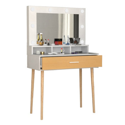 Vcm Make-Up Table Mirror Drawer Lindas - image 1