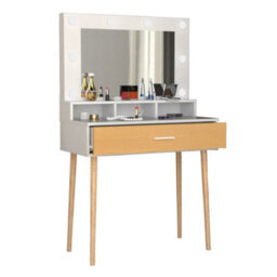 Vcm Make-Up Table Mirror Drawer Lindas