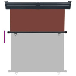 Walplus Balcony Side Awning Garden Sun Shade Canopy Gazebo For Back Door, Porch, Patio 145X250 Cm Brown - thumbnail 5