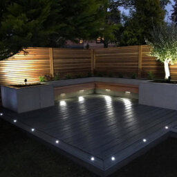 First Choice Lighting Set Of 20 - 30mm Ip67 Colour Changing Led Decking Kit With Photocell - thumbnail 4