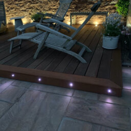 First Choice Lighting Set Of 20 - 30mm Ip67 Colour Changing Led Decking Kit With Photocell - thumbnail 3