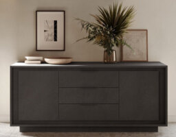 FurniComp LTD Furnicomp Berlin 2 Door 3 Drawer 180Cm Grey Sideboard - thumbnail 4