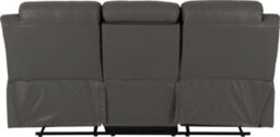 Seconique Roma 3 And 2 Seater Recliner Suite With Cup Holders Grey Faux Leather - thumbnail 8