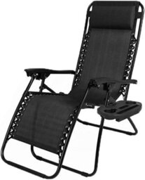 Vivo Zero Gravity Garden Chair Outdoor Reclining Sun Lounger Portable Beach Recliner - thumbnail 1