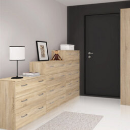 Furniture To Go Space Chest Of 3 Drawers In Oak (W) 74.1 X  (H) 69.9 X  (D) 35.9Cm - thumbnail 6