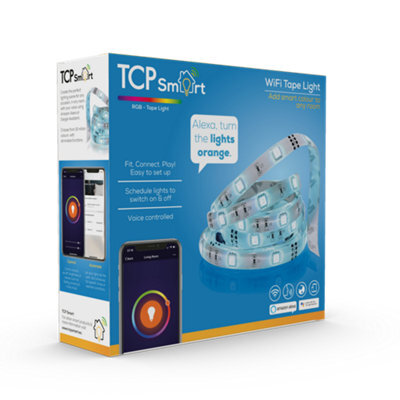 Tcp Smart Strip Light Rgbic Ip20 5M Uk With Customisable Colors And Effects For Flexible Indoor Lighting - image 1