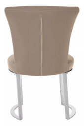 Orsina Versatile Greay Faux Leather Dining Chair, Durable Chair For Dinner, Sleek Luxury Chair For Livingroom - thumbnail 4