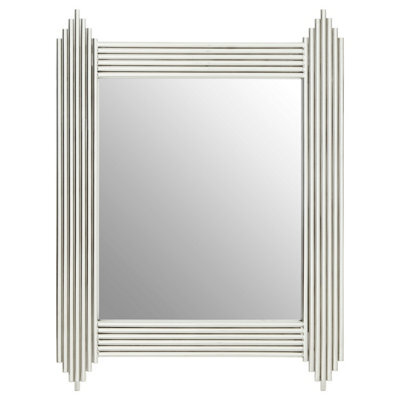 Orsina Clarice Wall Mirror, Silver, Wood, Glass, Metal - image 1