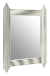 Orsina Clarice Wall Mirror, Silver, Wood, Glass, Metal - thumbnail 2