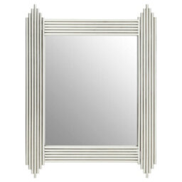Orsina Clarice Wall Mirror, Silver, Wood, Glass, Metal - thumbnail 1
