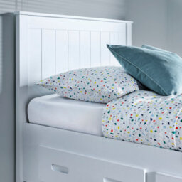 Bedmaster Zara White 3 Drawer Storage Guest Bed With Memory Foam Mattresses - thumbnail 5
