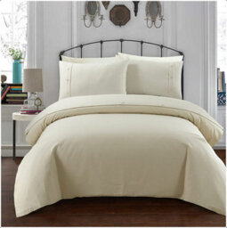 Gr8 Home Sleepdown Cream Duvet Set Bed Quilt Cover Waffle Geo Honeycomb Geometric Bedding Single