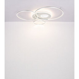 Luminosa Lighting Luminosa Invertina Semi Flush Ceiling Light Brushed Silver Led 2700/6500K - thumbnail 6