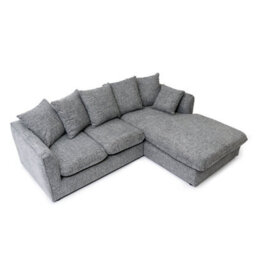 Abakus Direct Lucas Textured Stone Grey Right Facing Corner Sofa Modern Comfort & Stylish Design - thumbnail 4
