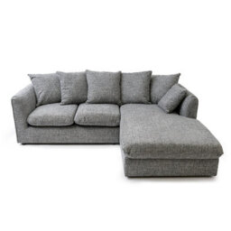 Abakus Direct Lucas Textured Stone Grey Right Facing Corner Sofa Modern Comfort & Stylish Design - thumbnail 5