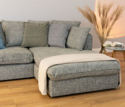 Abakus Direct Lucas Textured Stone Grey Right Facing Corner Sofa Modern Comfort & Stylish Design - thumbnail 3