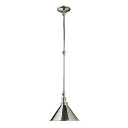 Luminosa Lighting Luminosa Provence 1 Light Indoor Wall / Ceiling Light Polished Nickel, E27 - thumbnail 1