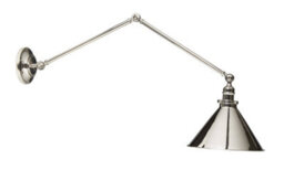 Luminosa Lighting Luminosa Provence 1 Light Indoor Wall / Ceiling Light Polished Nickel, E27 - thumbnail 5