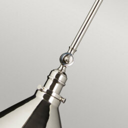 Luminosa Lighting Luminosa Provence 1 Light Indoor Wall / Ceiling Light Polished Nickel, E27 - thumbnail 3