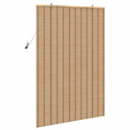 Berkfield Window Blinds & Shades Manual Light Brown 120 X 160 Cm Bamboo - thumbnail 5