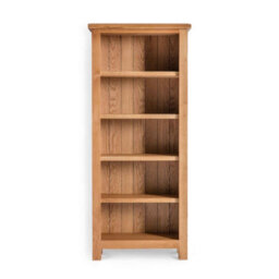 Surrey Oak 5 Tier Narrow Bookcase - By Roseland Furniture - thumbnail 4