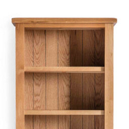Surrey Oak 5 Tier Narrow Bookcase - By Roseland Furniture - thumbnail 5