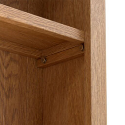 Surrey Oak 5 Tier Narrow Bookcase - By Roseland Furniture - thumbnail 8