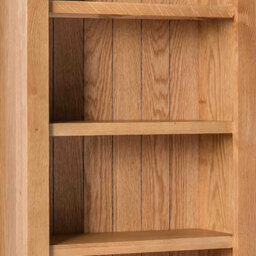 Surrey Oak 5 Tier Narrow Bookcase - By Roseland Furniture - thumbnail 9