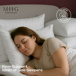 MHG Textiles Anti-Allergy Striped Pillow - Ultra Soft, Hotel Quality, Soft-Medium Support - Pack Of 2 - thumbnail 7