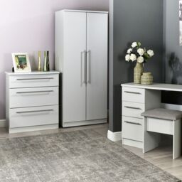 Bergamo Ready Assembled Matt Grey 5 Drawer Chest (H)1075mm (W)765mm (D)415mm - thumbnail 2